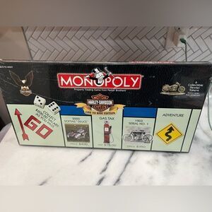 New Harley Davidson Live to Ride Collectors Edition 2000 Monopoly Game Sealed